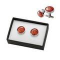 Sport Series Metal Cufflinks - Basketball